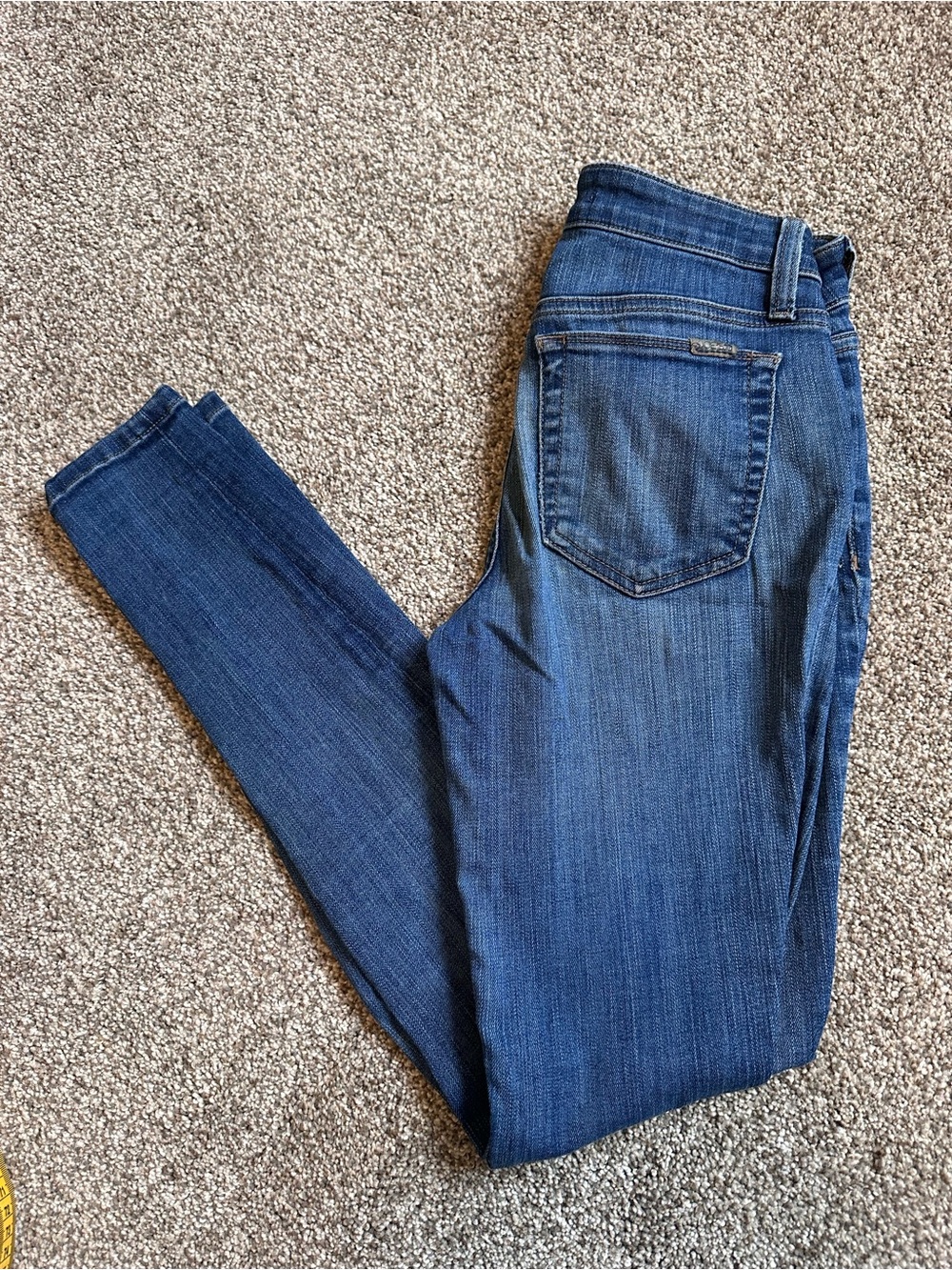 Joe's Jeans Medium Blue Mid Rise Skinny Stretch Jeans